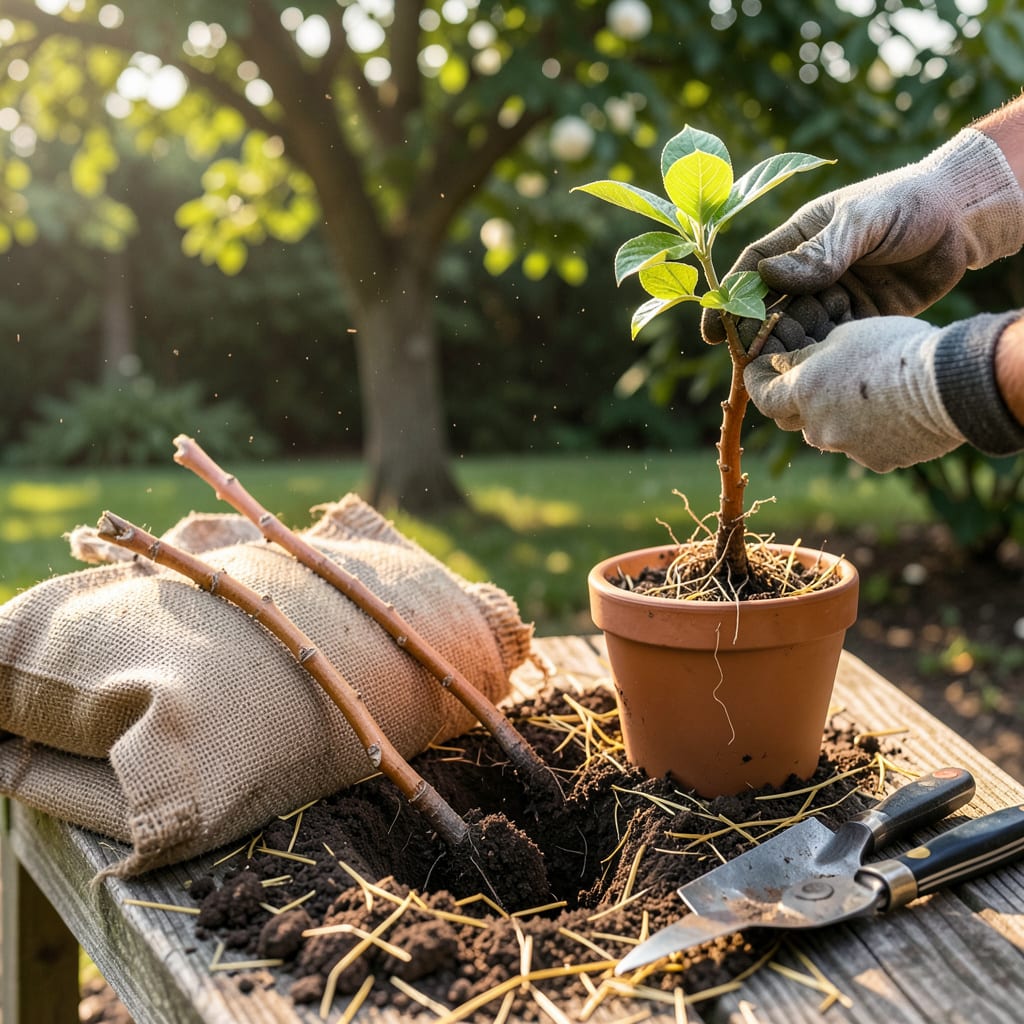 Comprehensive Crepe Myrtle Shoots: Step by Step Transplanting for Thriving Growth visual reference