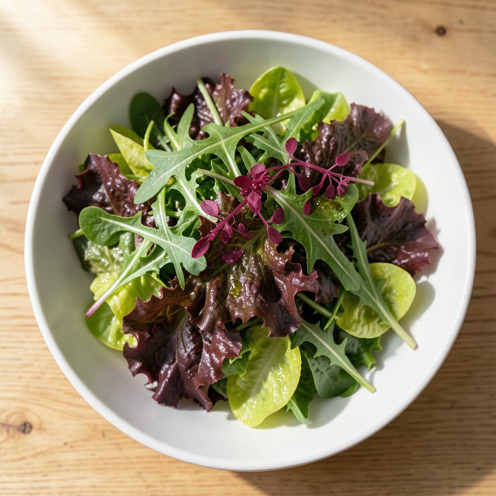 Comprehensive cut and come again salad leaves visual reference