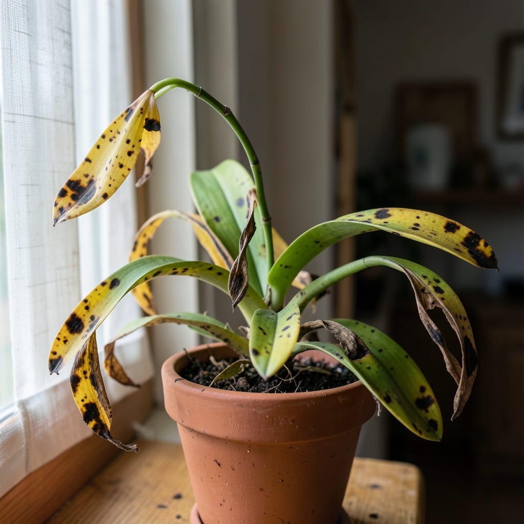 Unhealthy Orchid Leaves: Visual Guide to Root Causes and Fixes Unhealthy Orchid Leaves: Visual Guide to Root Causes and Fixes