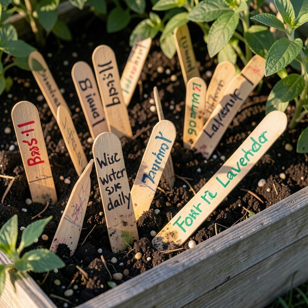Popsicle Stick Labels
