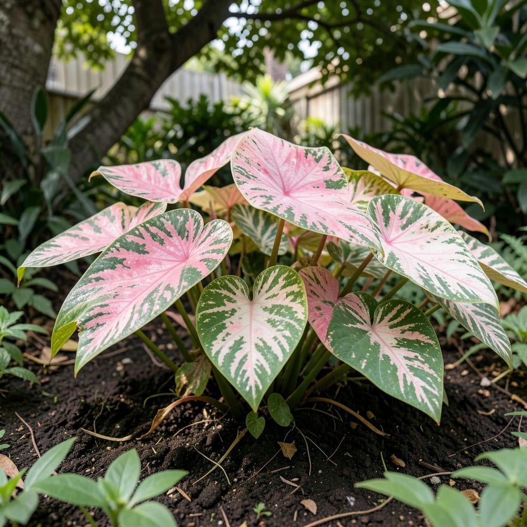 Caladium for Colorful Foliage