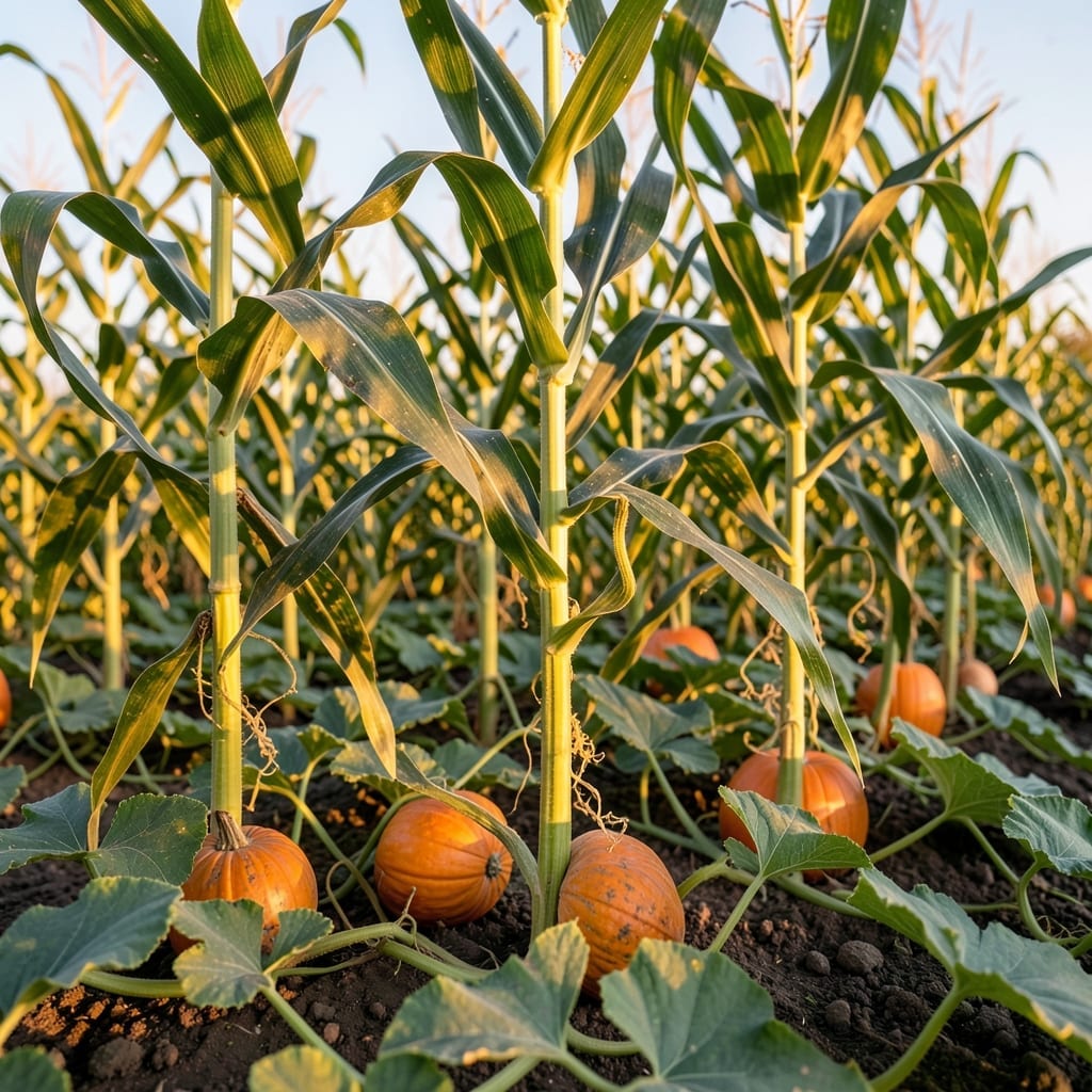 Corn and Pumpkins