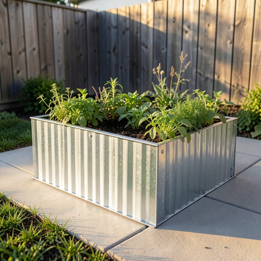 Corrugated Metal Raised Beds