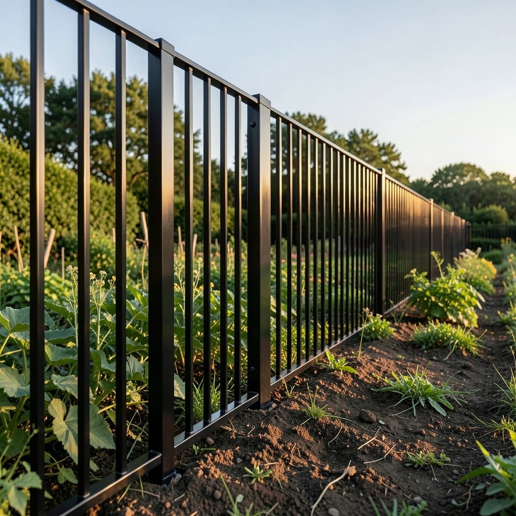 Tall Deer-Proof Metal Fencing