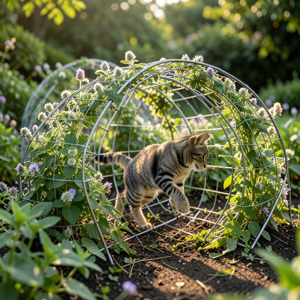 DIY Catnip Tunnel Garden