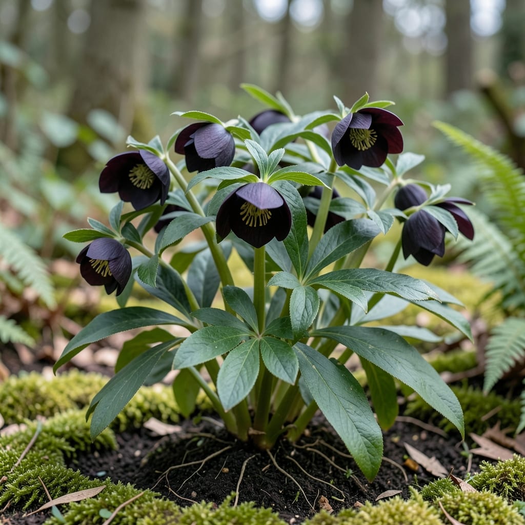 Poison Black Hellebore: Shadowy Beauty for Year-Round Gardens Poison Black Hellebore: Shadowy Beauty for Year-Round Gardens