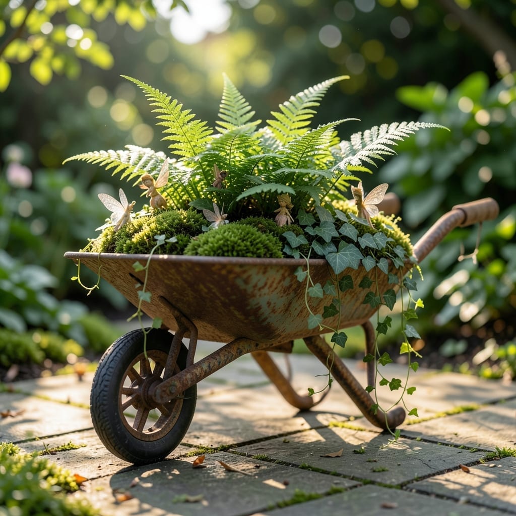 Wheelbarrow Fairy Scene