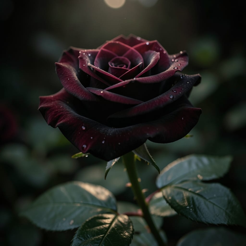 Black Baccara Rose