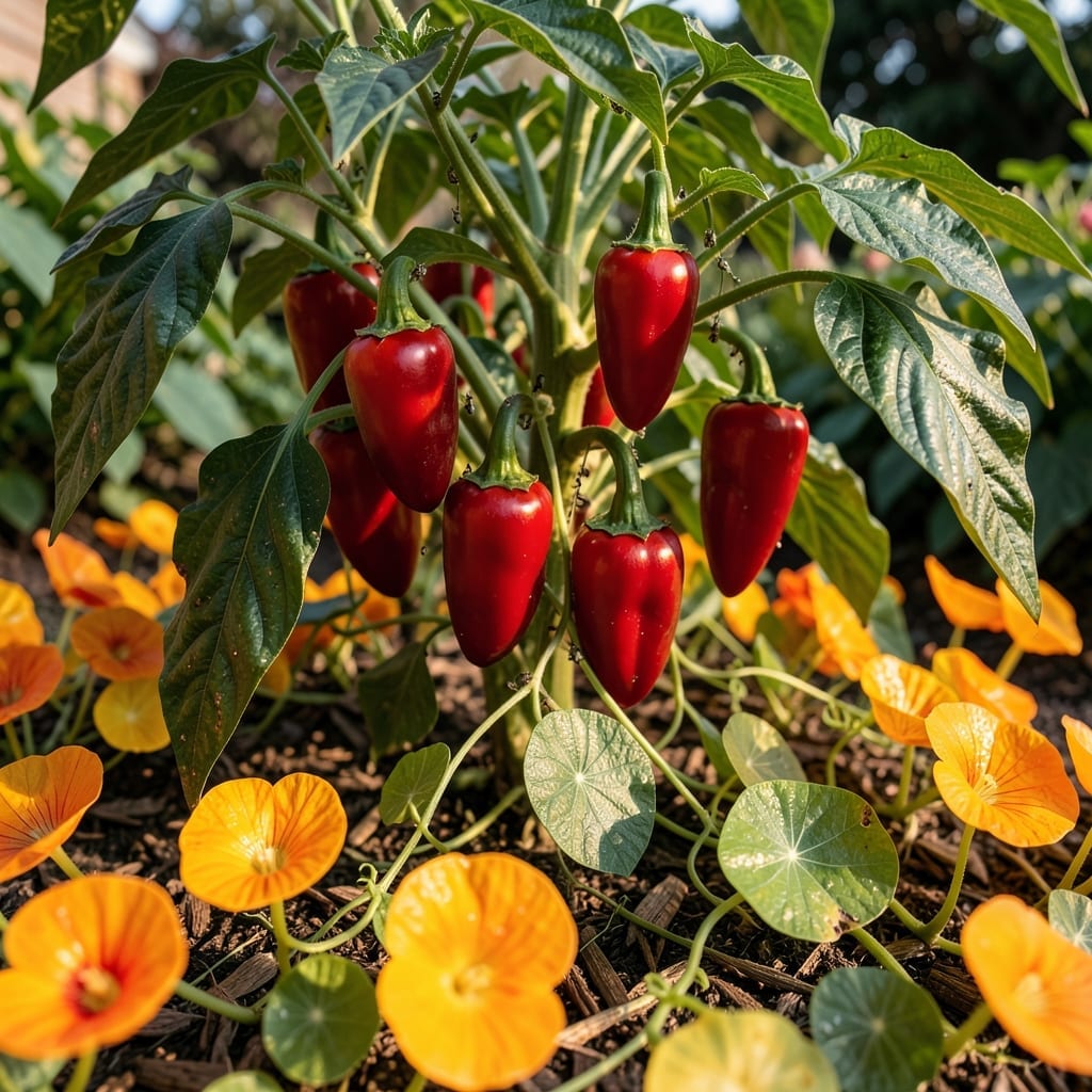 Nasturtiums as Trap Crops