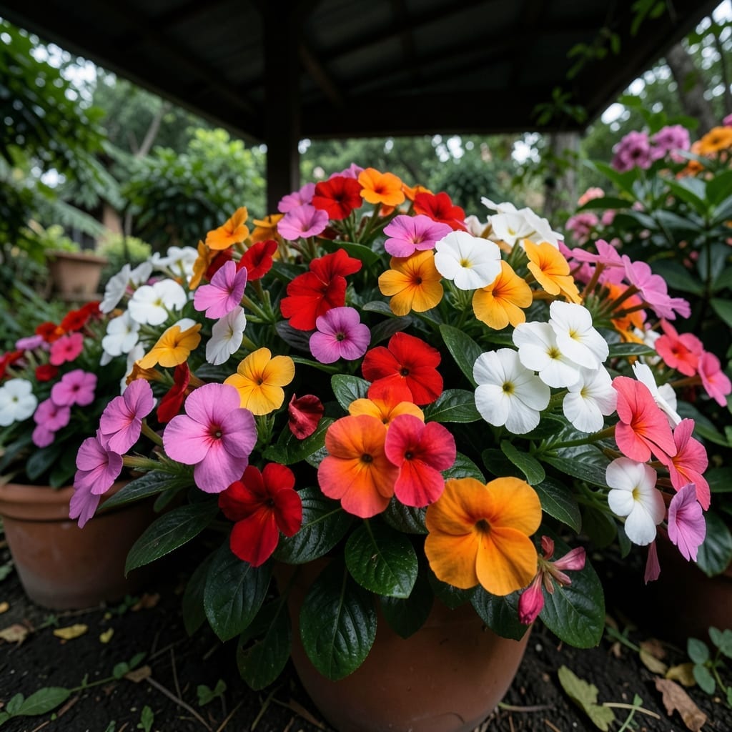 Impatiens in Vibrant Colors