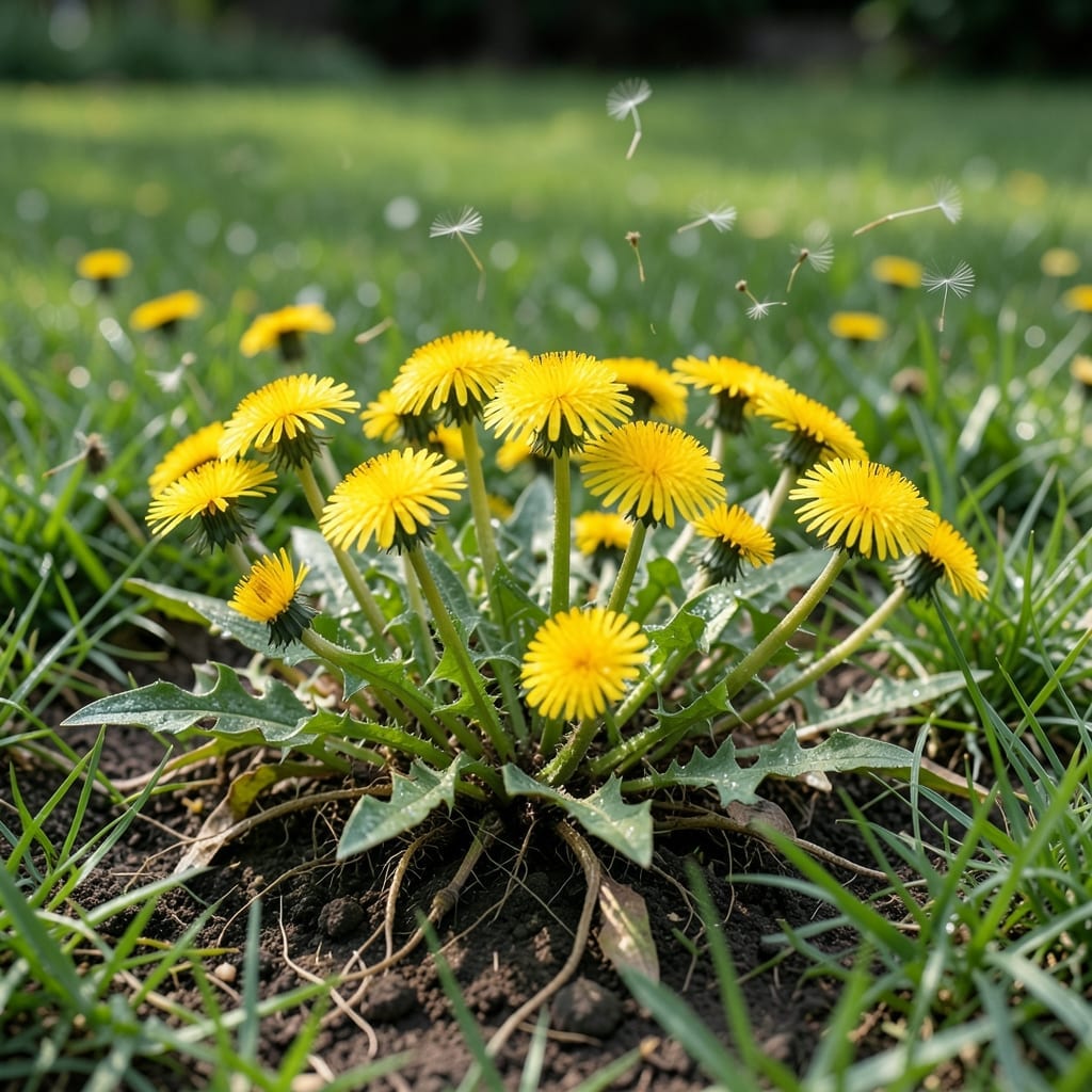 Dandelions in Lawns