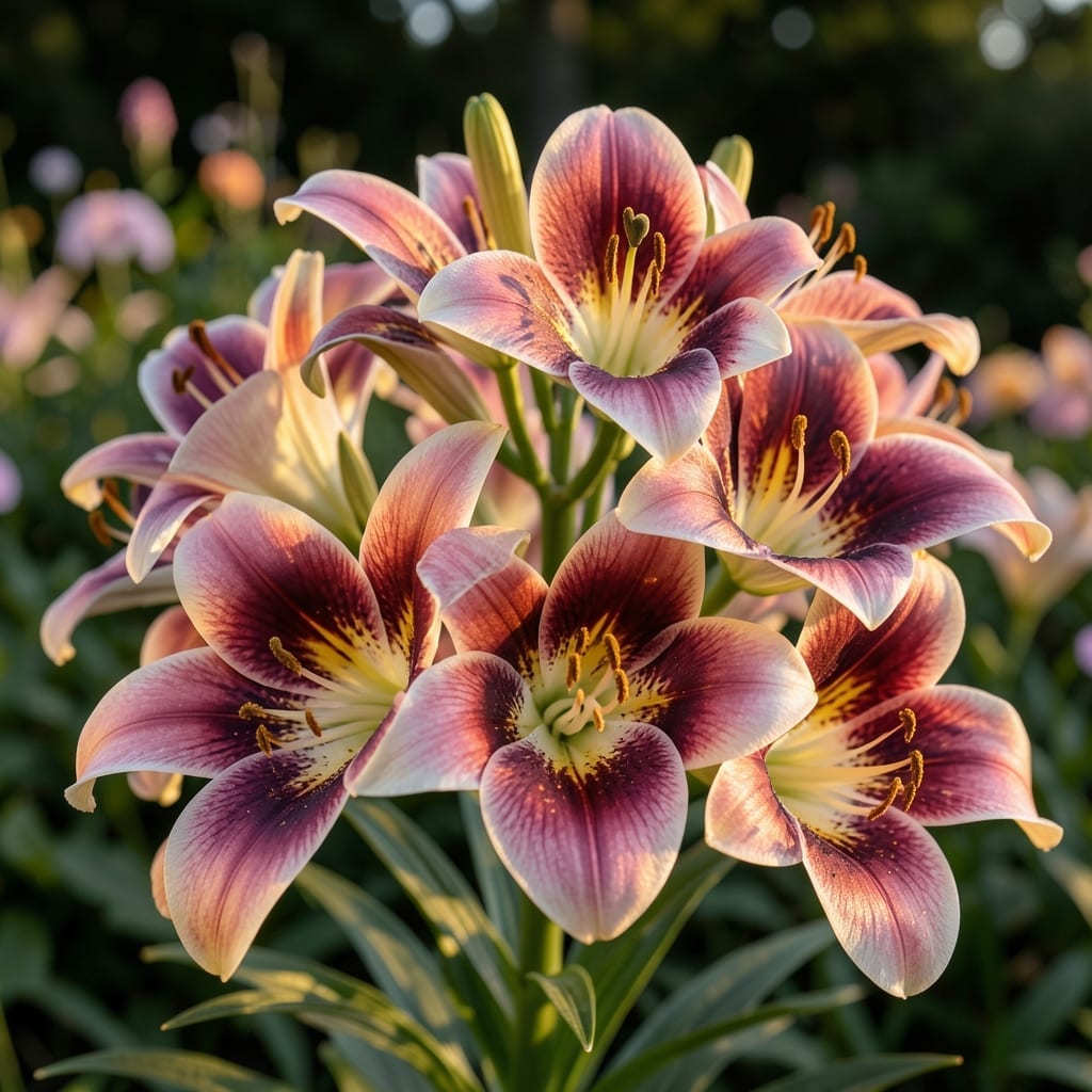 Bicolor Pink and Gold Scheherazade Lilies