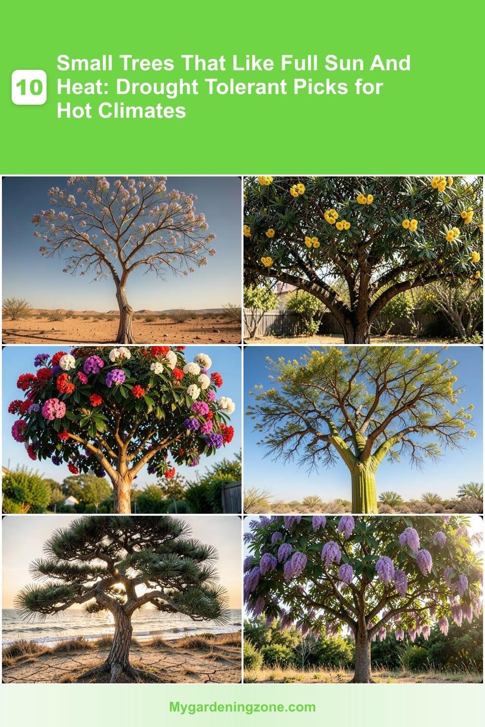 10 Small Trees That Like Full Sun And Heat: Drought Tolerant Picks for Hot Climates