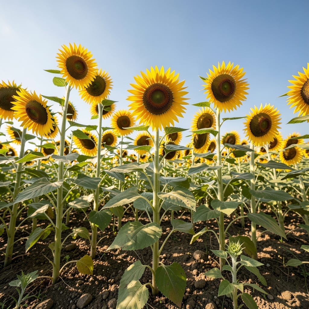 Sunflowers for Height