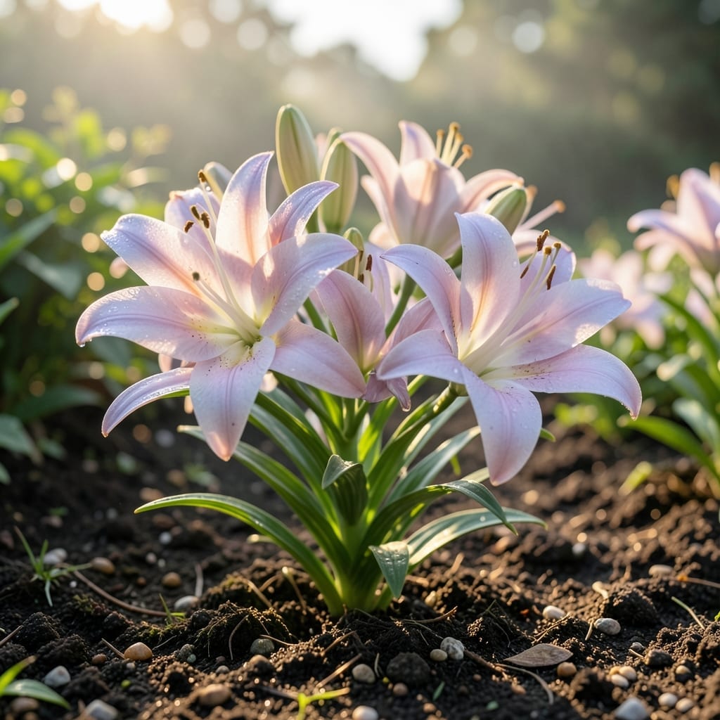 Soft Lavender Angel's Blush Lilies