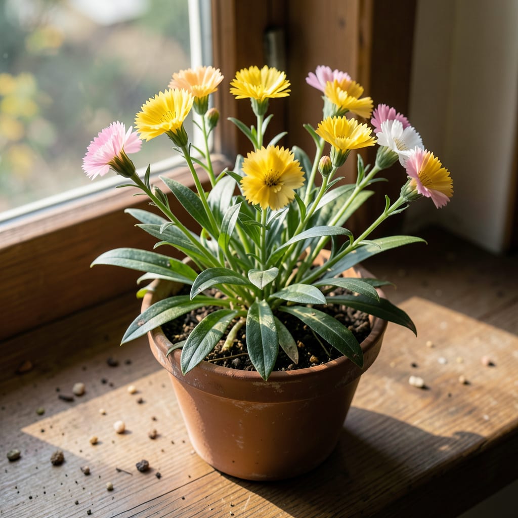 Dianthus Leaves Turning Yellow: Nutrient Imbalance and Watering Fixes illustration with key details