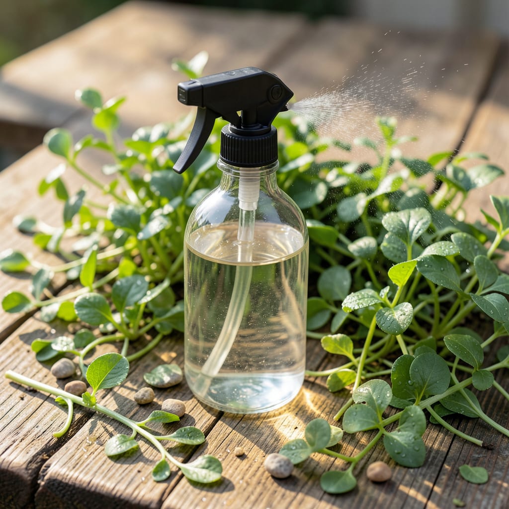 Distilled White Vinegar for Weeds: Natural Herbicide for Your Garden example with annotations