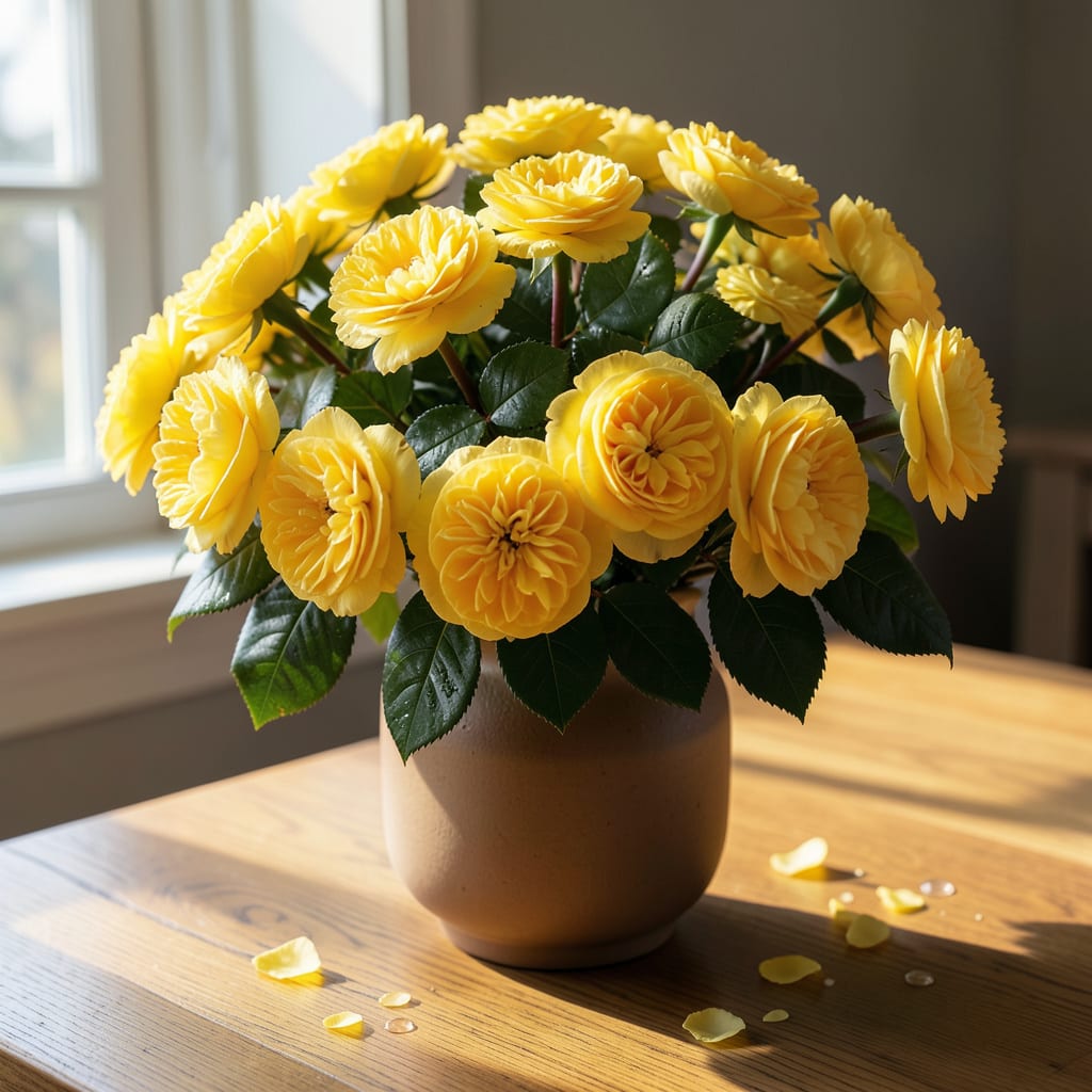 double knock out roses yellow detailed visual guide