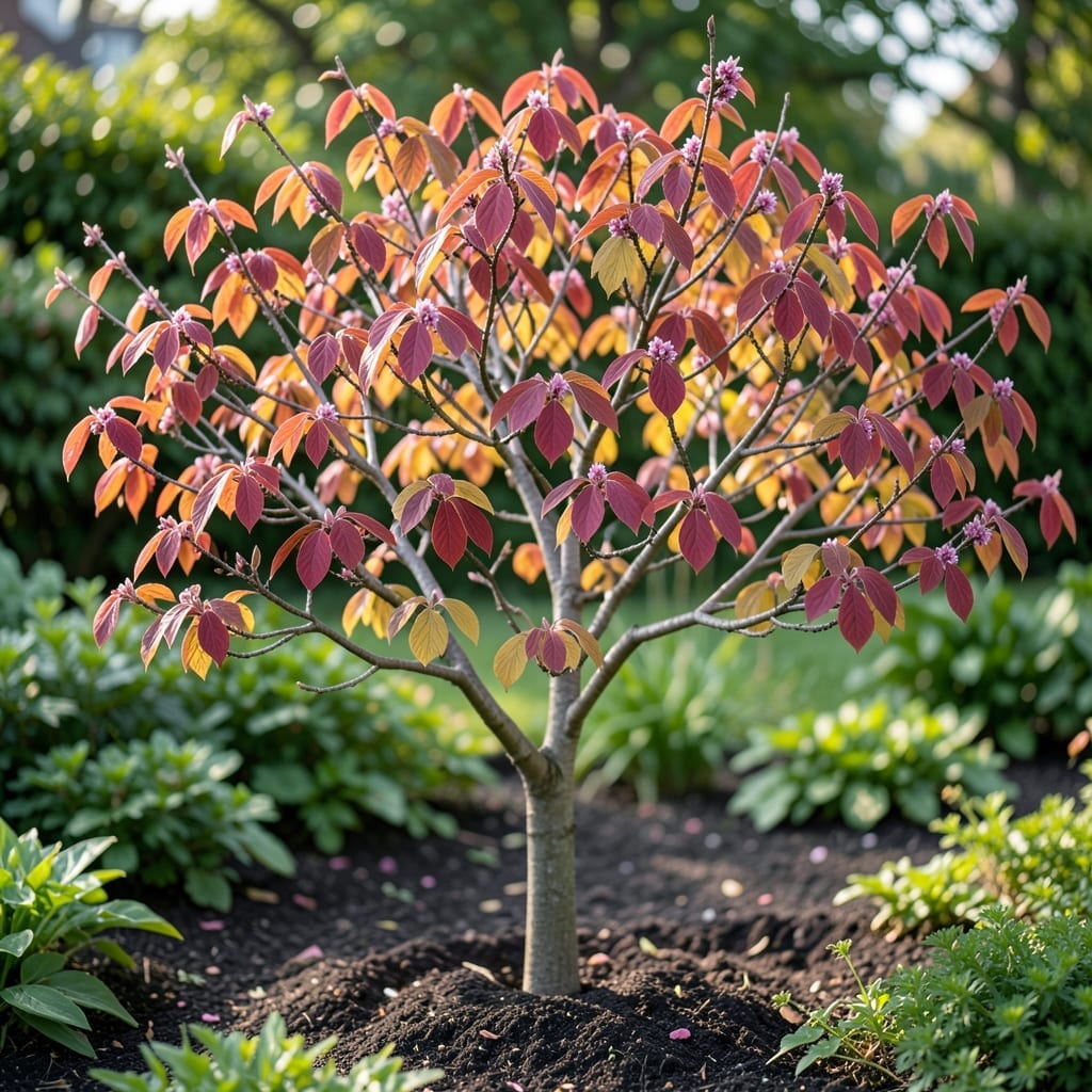 Full Grown Rising Sun Redbud Tree: Care and Growth Tips for Gardeners