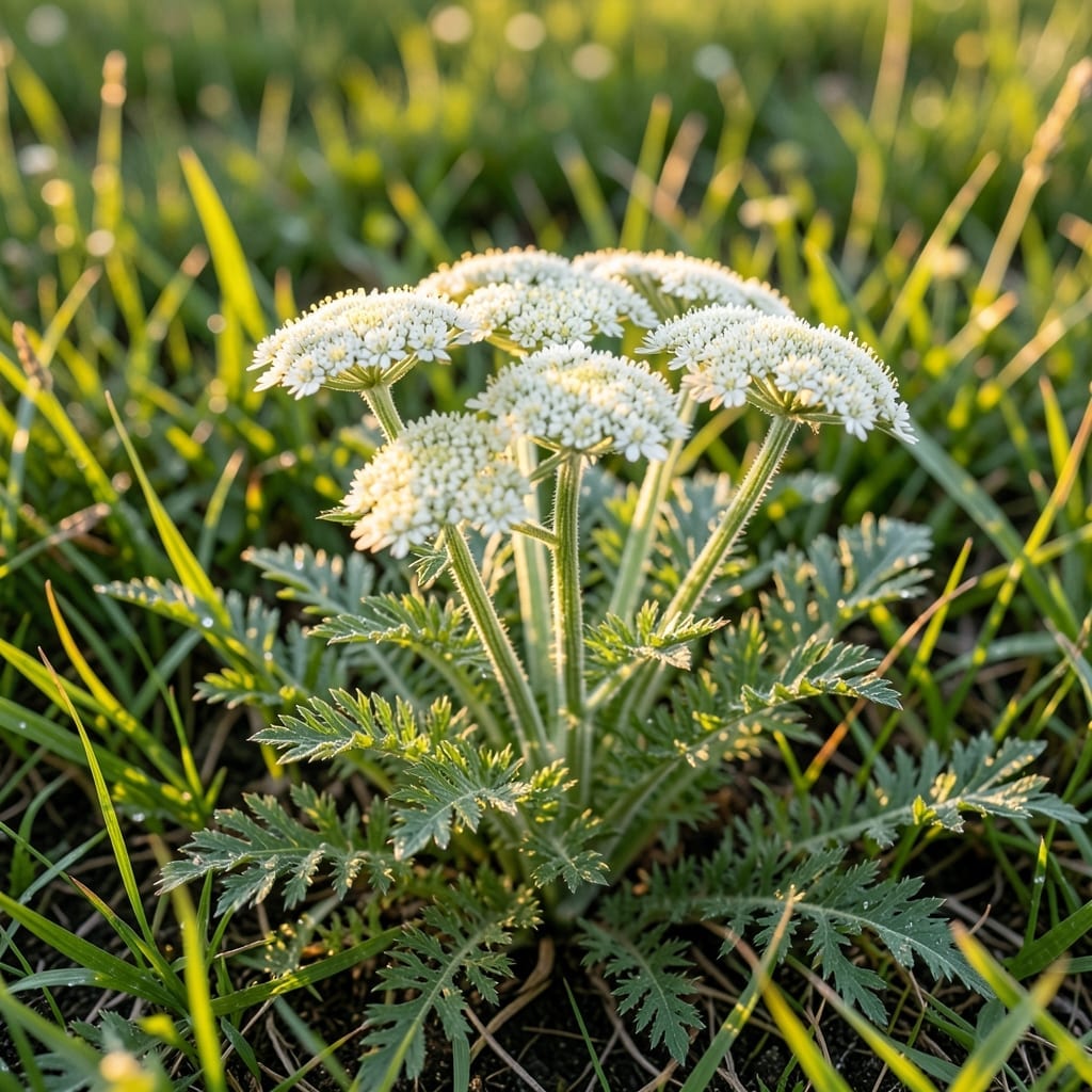 Yarrow in Grassland