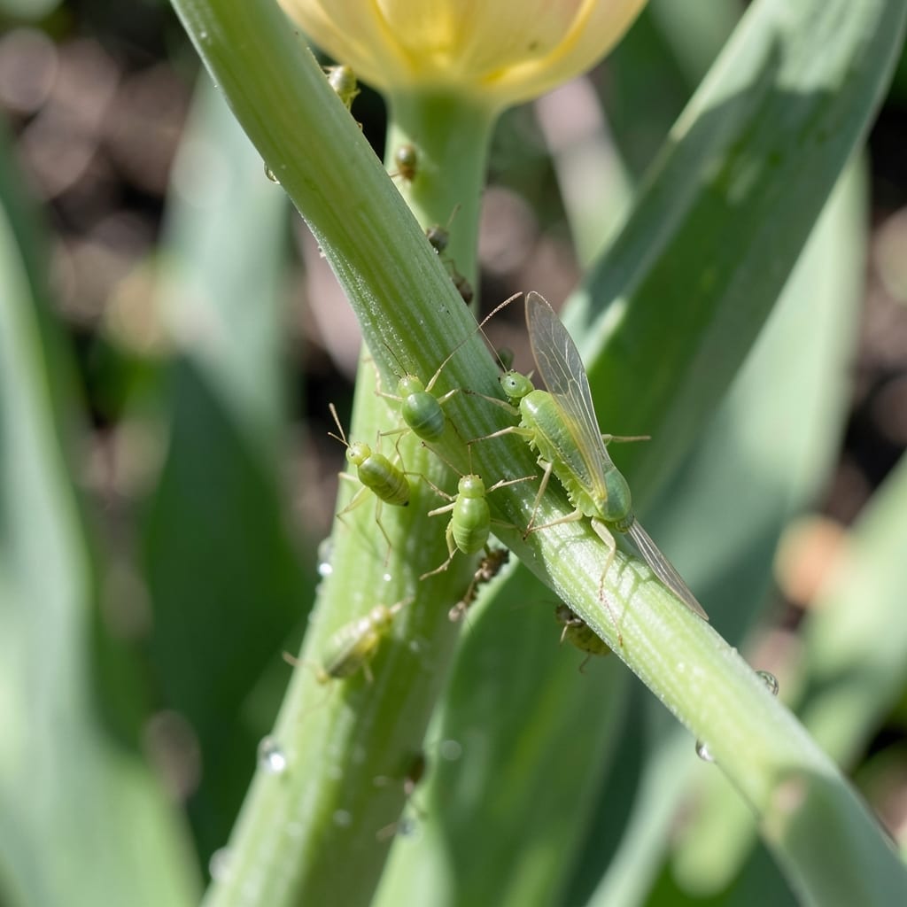 Aphids on Tulips: Neem Oil Solution for Pest-Free Blooms