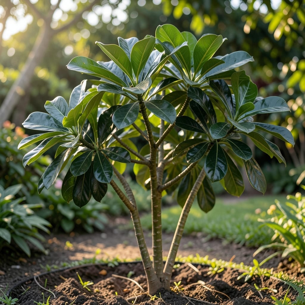 Schefflera with Glossy Clusters