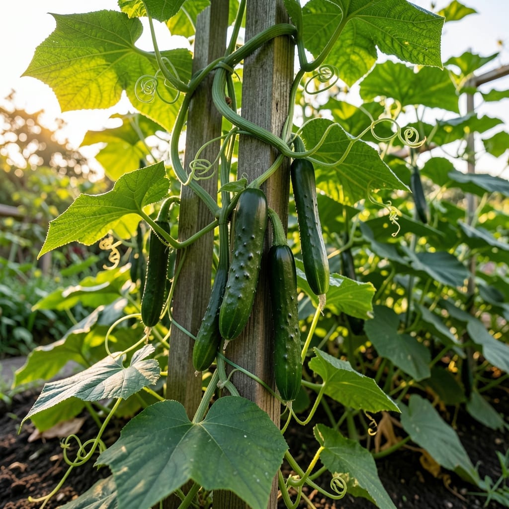 Cucumber Vines for Trellises