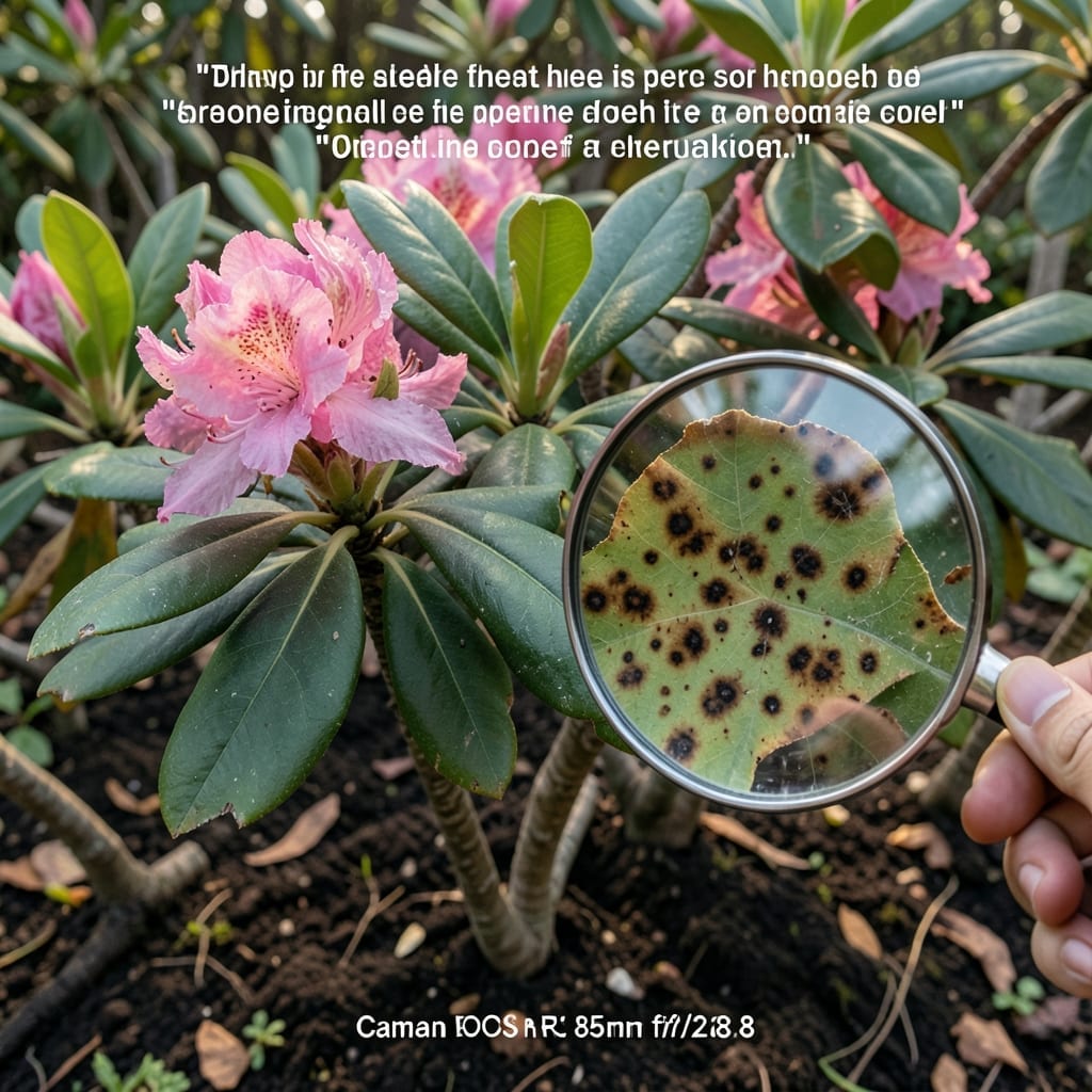 Rhododendron Leaf Spot: Visual Guide to Early Detection and Treatment Rhododendron Leaf Spot: Visual Guide to Early Detection and Treatment