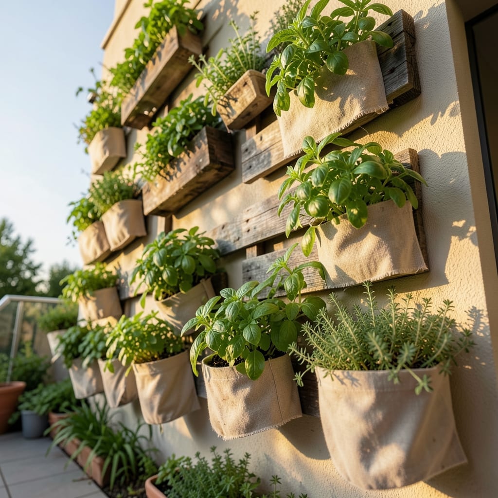 Vertical Herb Garden Wall