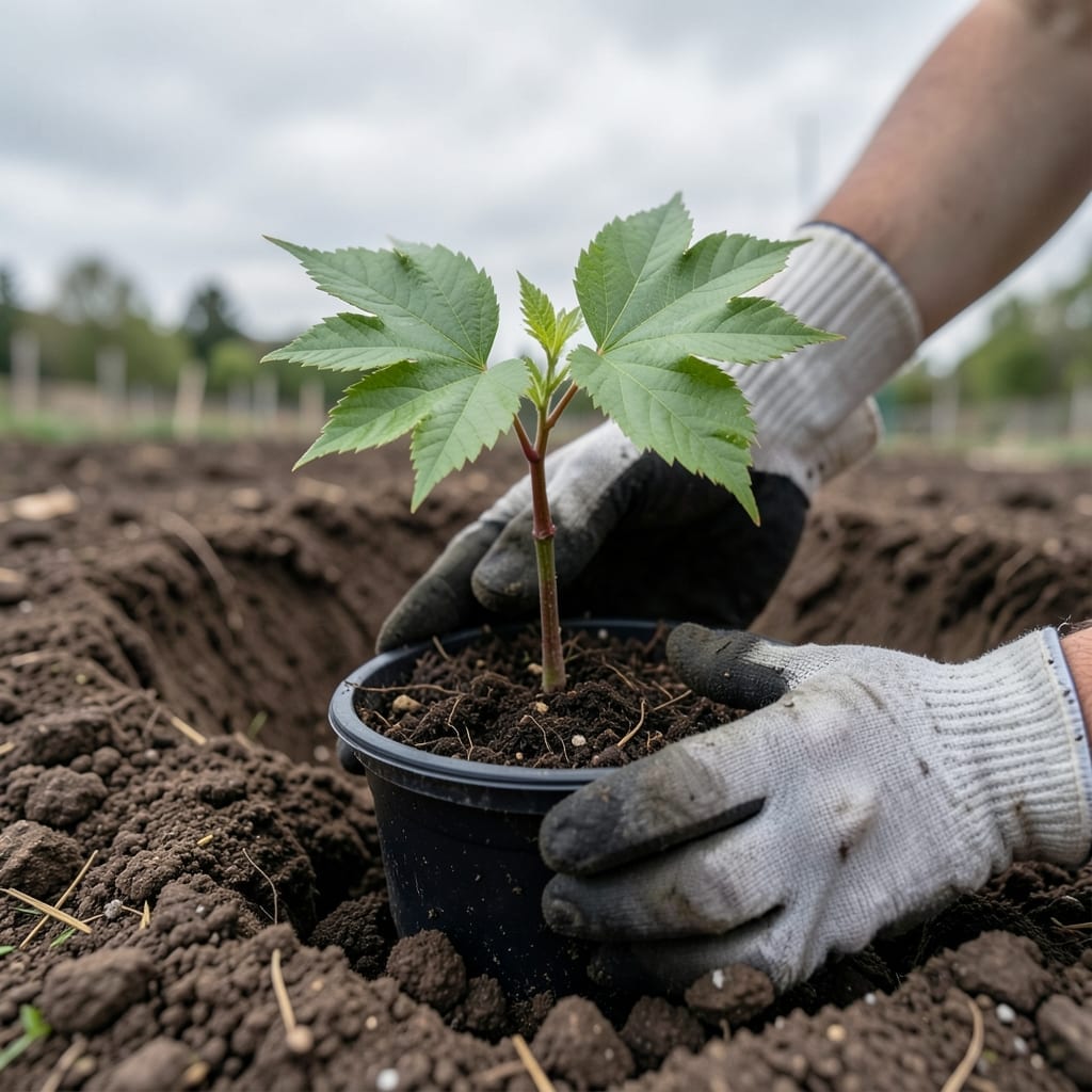 Transplanting Seedlings Outdoors