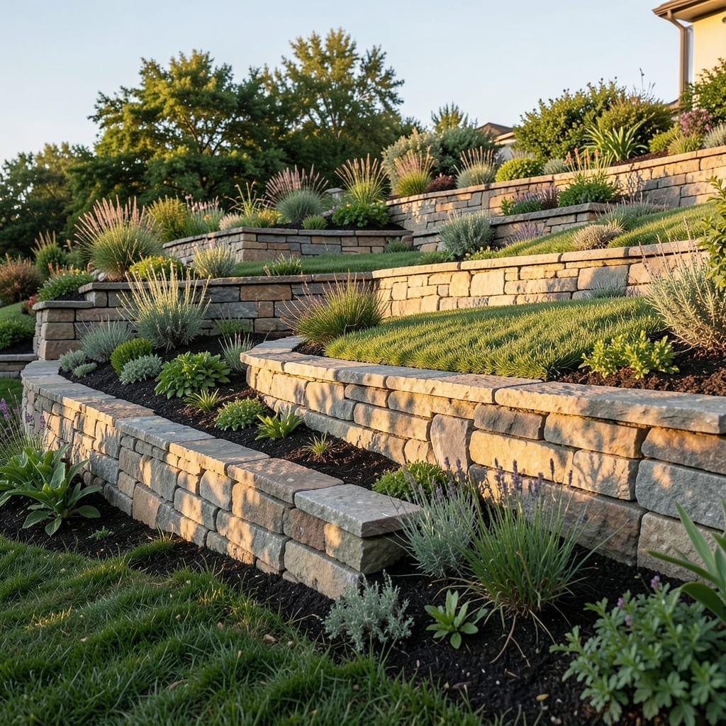 Natural Stone Retaining Walls