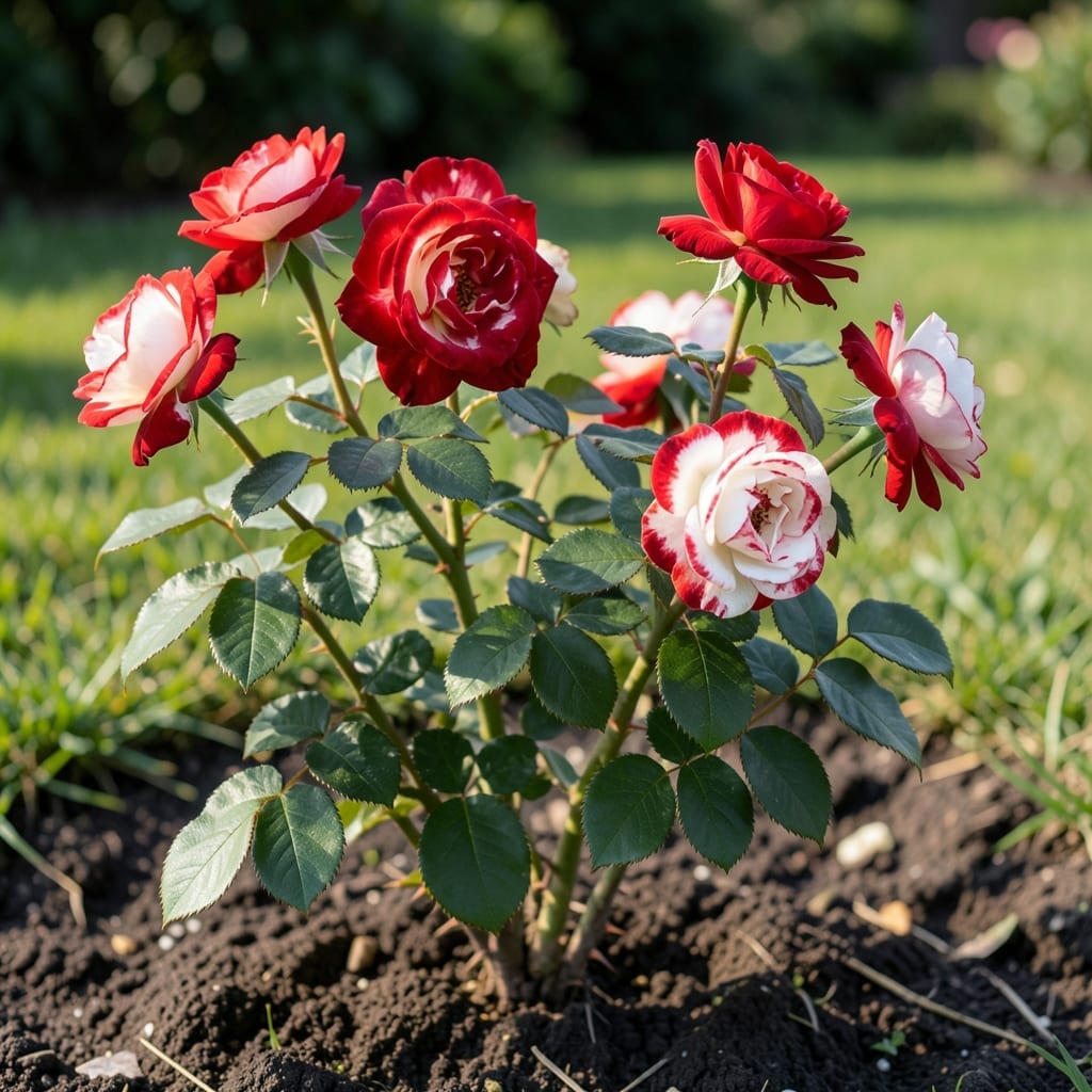 Fire N Ice Rose Bush: Stunning Bi-Color Blooms for Containers Fire N Ice Rose Bush: Stunning Bi-Color Blooms for Containers