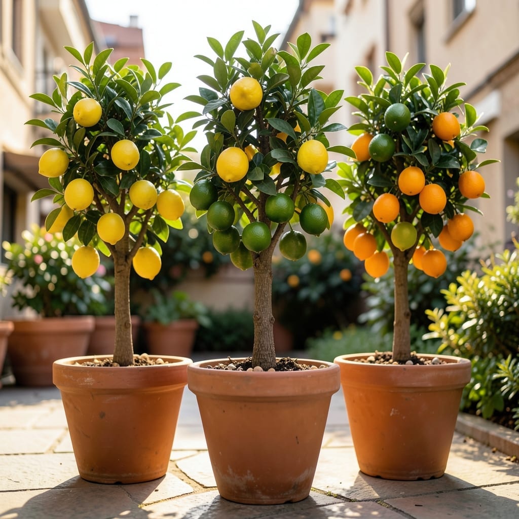 Dwarf citrus trees