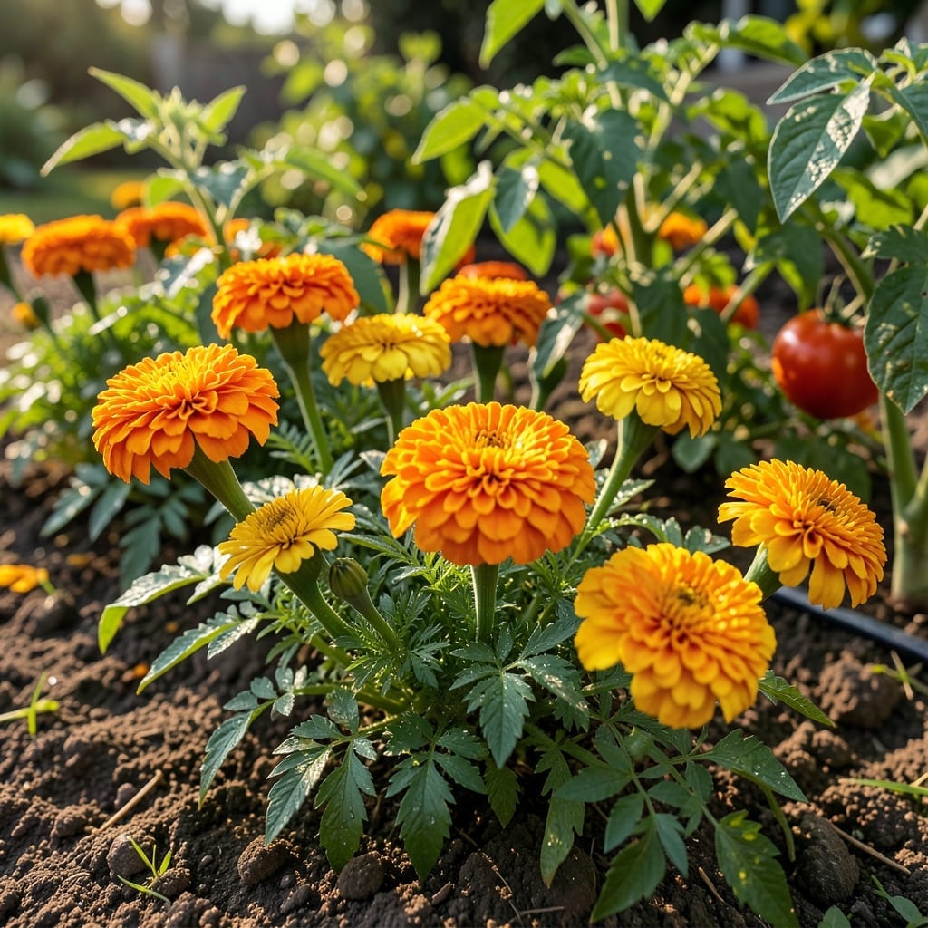 Marigolds for Pest Repellent Blooms