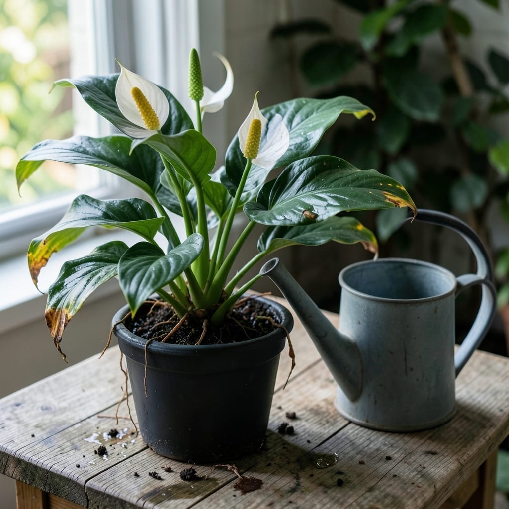 I Overwatered My Peace Lily: Yellowing Leaves and Root Rot Rescue