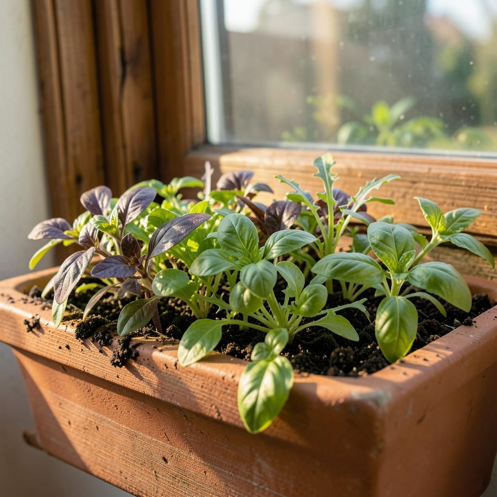 Window Box Salad Garden