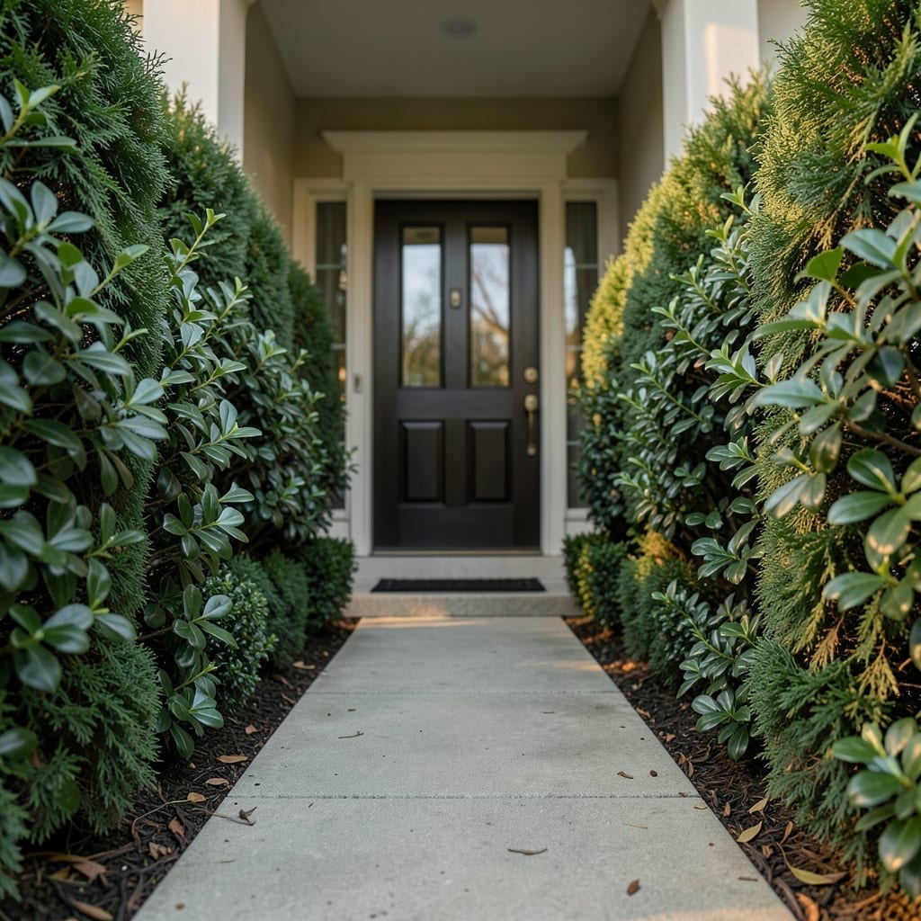 Evergreen Shrub Borders