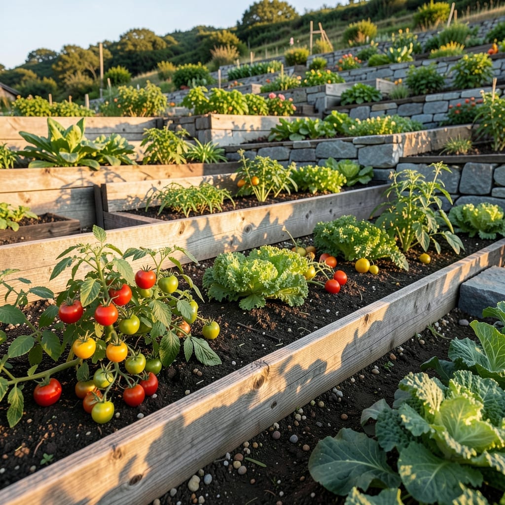 Terraced Vegetable Gardens