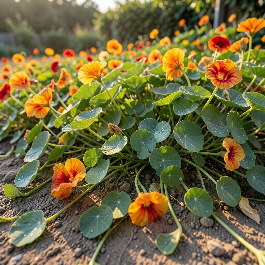 Nasturtium for Edible Ground Cover
