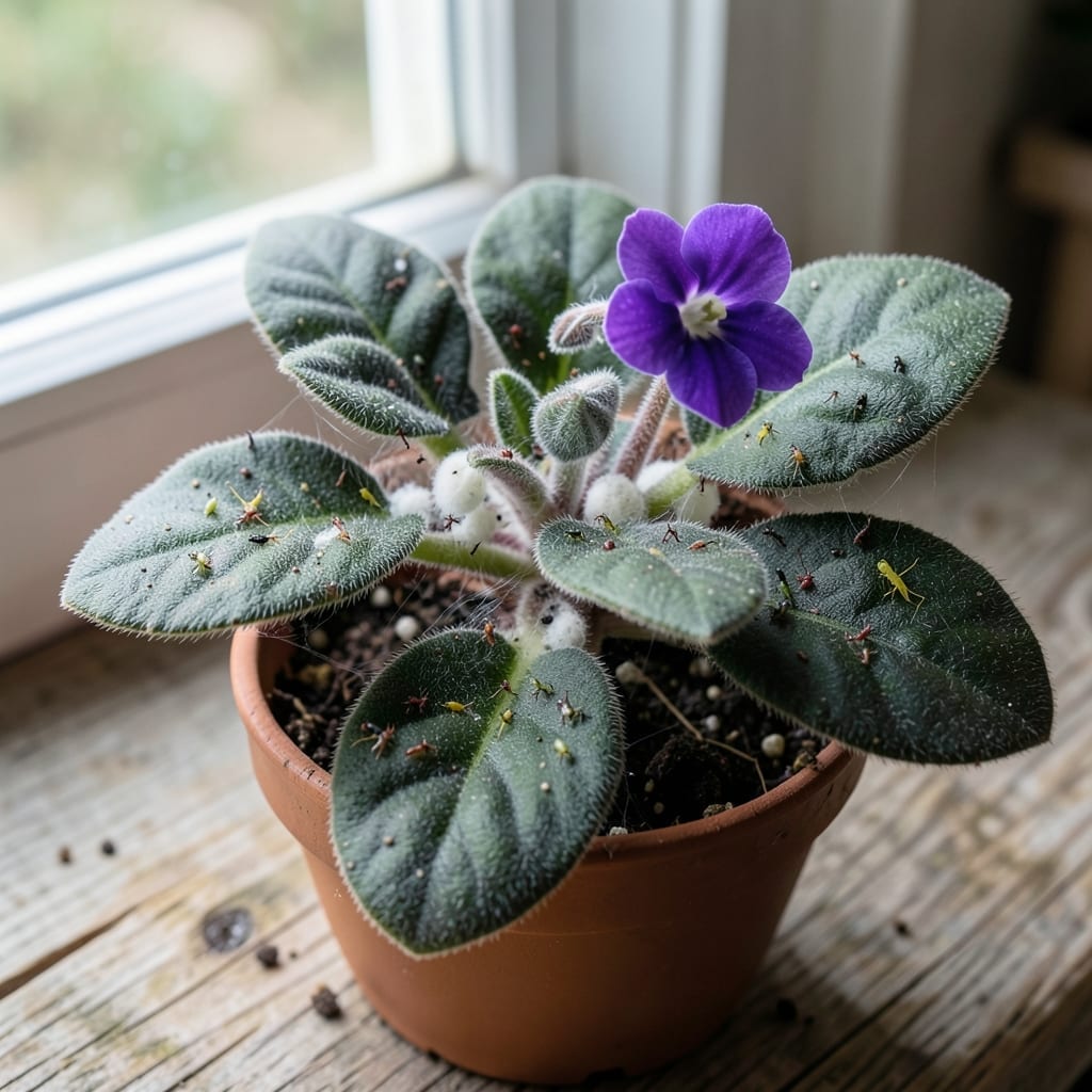 African Violet Pests Photos: Visual Guide to Spot and Treat Infestations