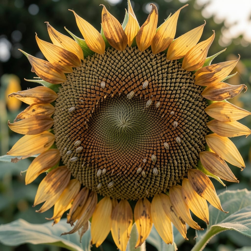 Selecting Mature Sunflower Heads