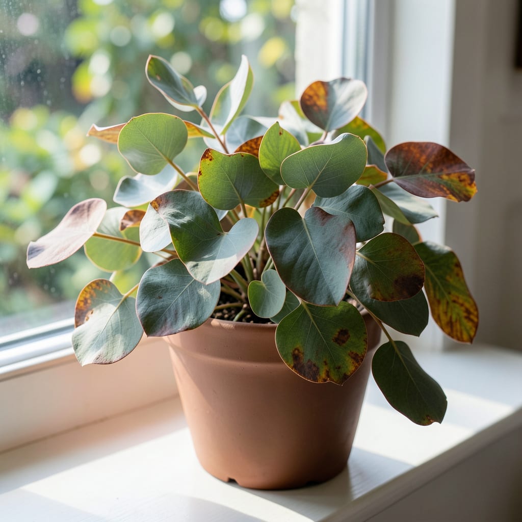 Visual representation of Eucalyptus Plant Leaves Turning Brown: Common Causes and Organic Fixes