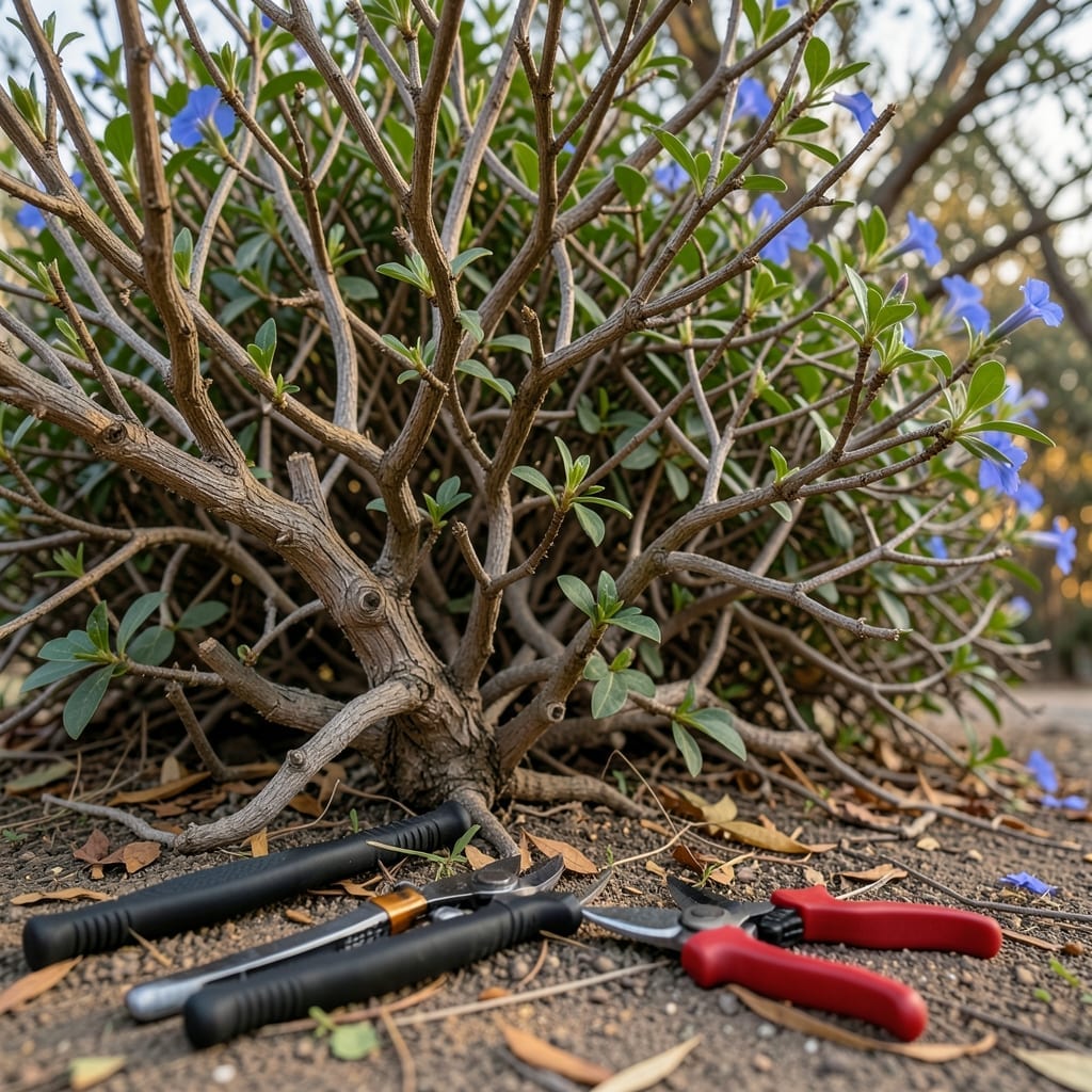 Hard Pruning for Overgrown Plumbago