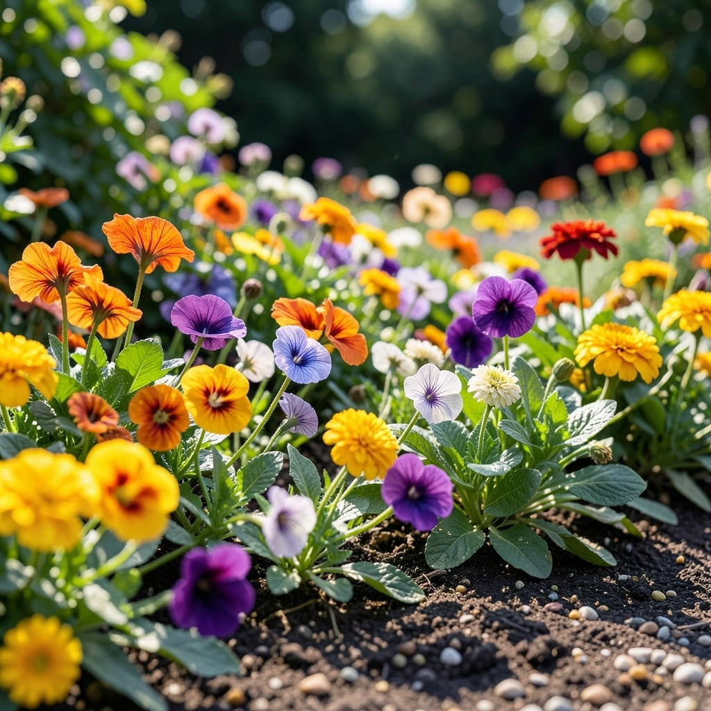 Edible Flower Border Planting