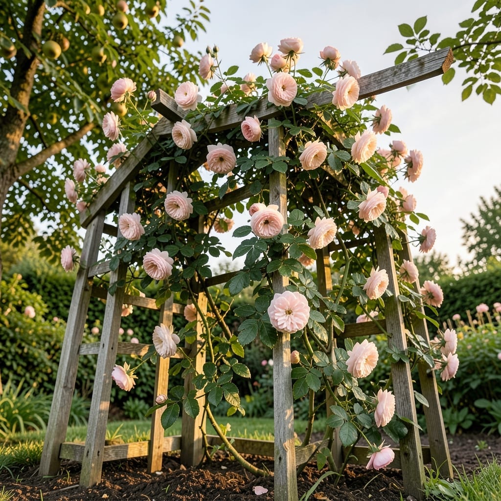 Climbing Rose 'New Dawn'