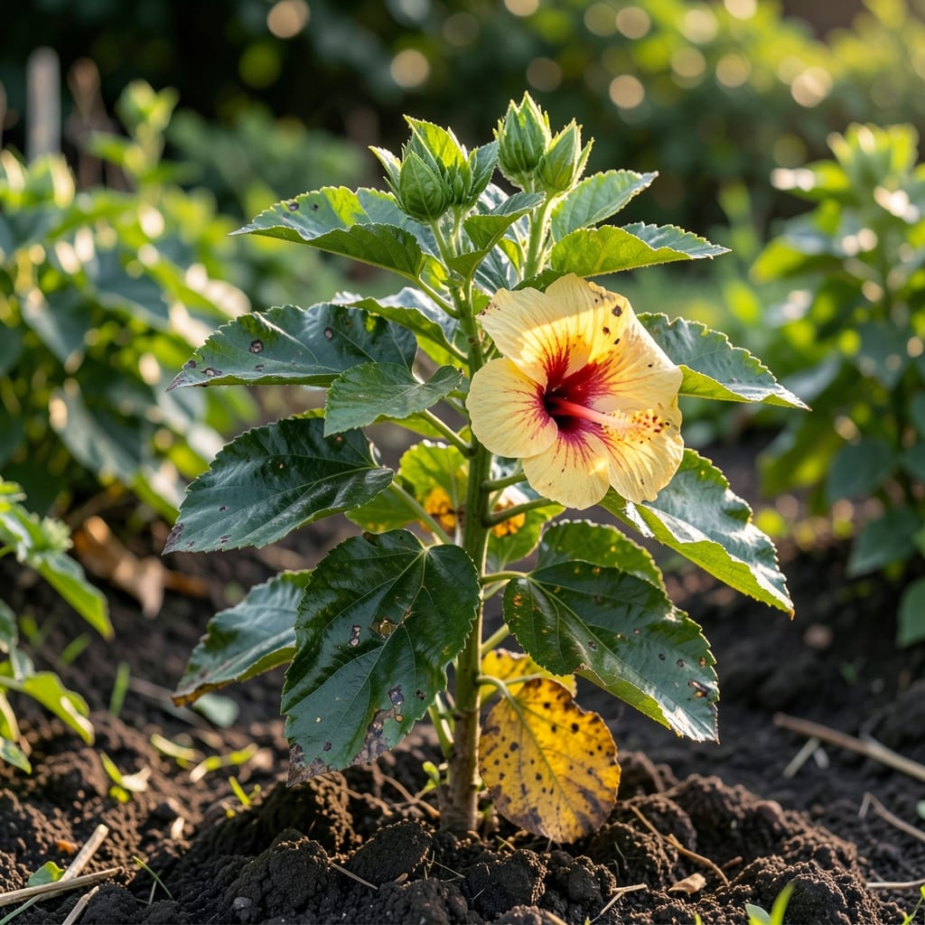 Sunburned Hibiscus Leaves: Visual Guide to Early Identification and Organic Revival