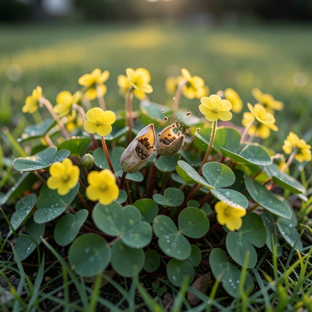 Wood Sorrel Explosive Seed Release