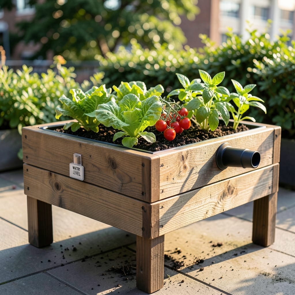 Self-Watering Raised Garden Bed