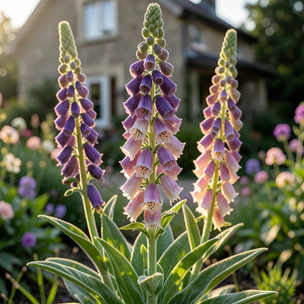 Foxglove Near Vegetable Beds