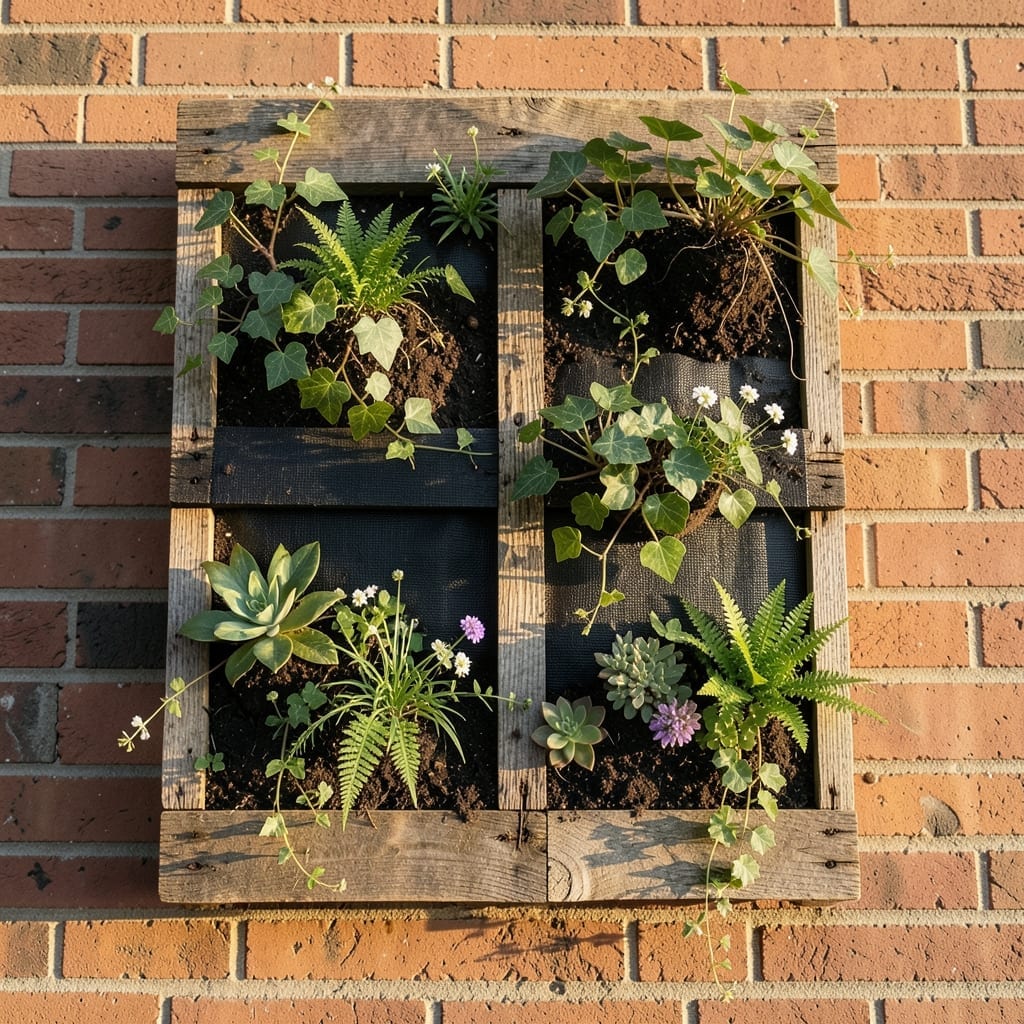 Pallet Wood Vertical Garden